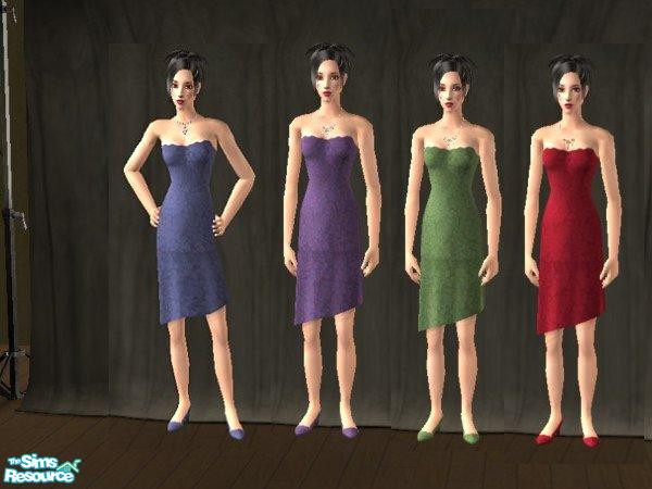 Sims 2 — Floral dress by Emerald_Lexus — These flower themed dresses is perfect for any outing..