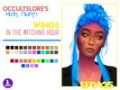 Sims 4 — EF0425 - WINGS Recolor by rachirdsims — Recolored in The Witching Hour palette. 24 shades similar to EA's base