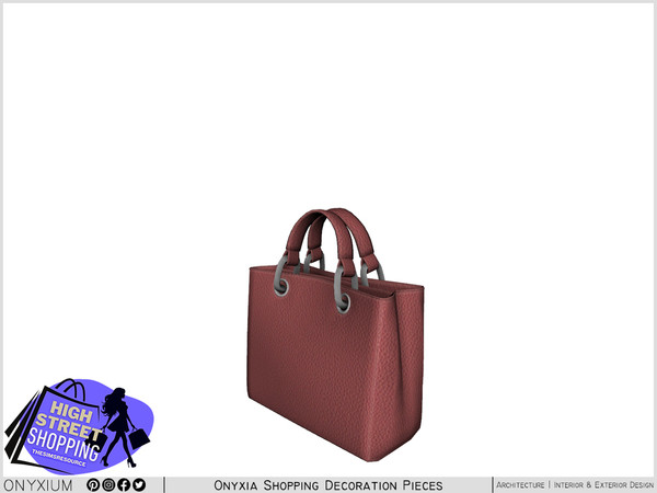 Sims 4 — Onyxia Tote Bag by Onyxium — Onyxium@TSR Design Workshop Decoration Collection - Belong To The 2024 Year
