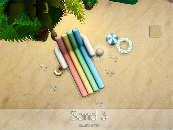 Sims 4 — Sand 3 by Caroll912 — 2 recolors of realistic sand pattern. Suitable for outdoor use. 