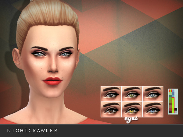 Sims 4 — Nightcrawler_eyes_01 by Nightcrawler_Sims — 1 file 7 colors This is a stand alone item not a recolor Custom