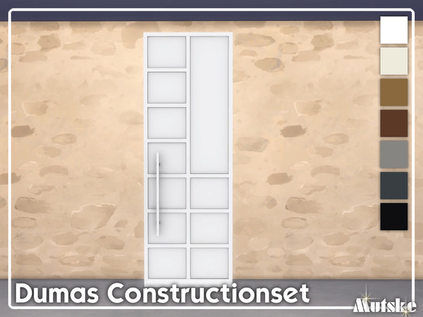 Sims 4 — Dumas Deco Door Privat by Mutske — The thermally efficient Window System is designed for both residential and