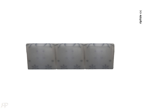 Sims 4 — Riptide-CC Snowfall Serenity Set Pillow Sofa P3 by Riptidecc — Experience the tranquil beauty of winter with the