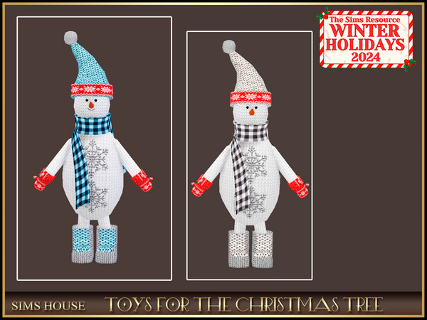 Sims 4 — [Sims House ] SMALL SNOWMAN | TOYS FOR THE CHRISTMAS TREE by Sims_House — TOYS FOR THE CHRISTMAS TREE
