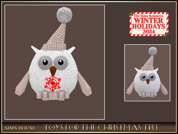 Sims 4 — [Sims House ] TOY OWL | TOYS FOR THE CHRISTMAS TREE by Sims_House — TOYS FOR THE CHRISTMAS TREE