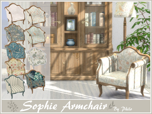 Sims 4 — Philo_Sophie Armchair by philo — This set inludes :