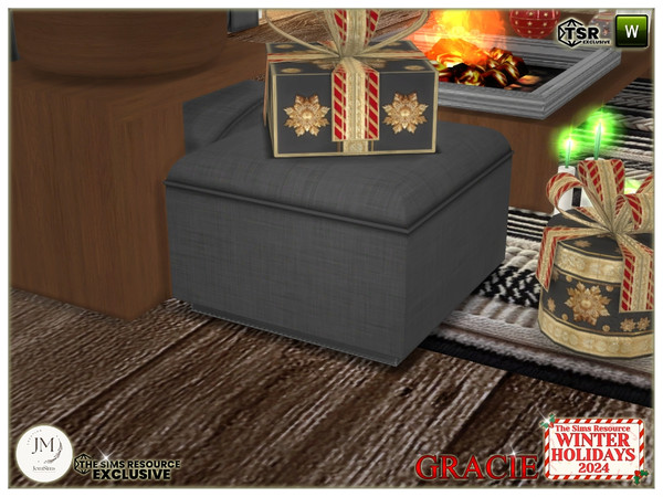 Sims 4 — winter holidays 2024 gracie living puff by jomsims — For our Winter Holidays 2024 collection, discover the