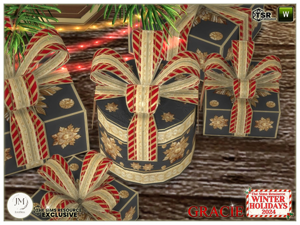 Sims 4 — holidays 2024 gracie Round gift1 by jomsims — For our Winter Holidays 2024 collection, discover the Gracie