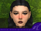 Sims 4 — MC - bella nose piercings by MerrinCreates — Symmetrical nostril studs with a simple septum ring. Comes in gold