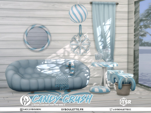 Sims 4 — Candy Crush - Animated candy neon light by Syboubou — Get ready to sweeten up your Sims winter holiday season