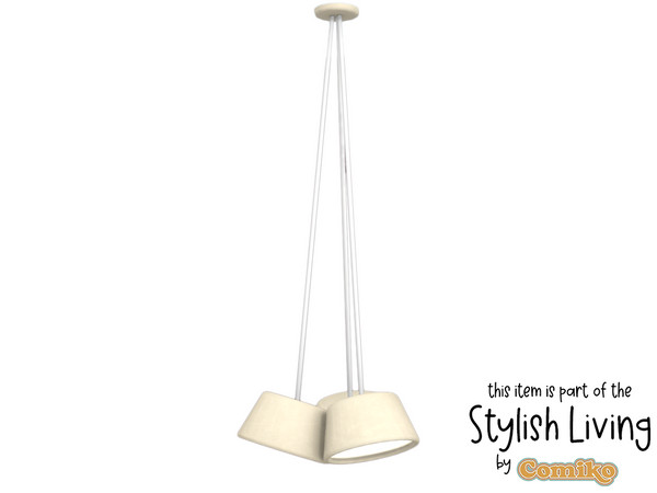 Sims 4 — Comiko Stylish Living Room Chandelier Tall by Comiko — Hi! Part 1 - Stylish Living Room Set is base game