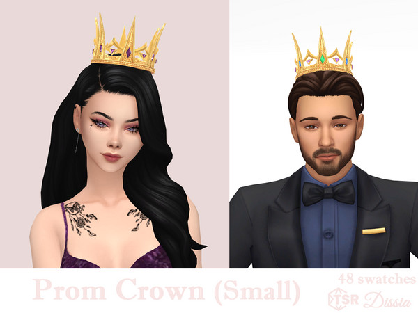 Sims 4 — Prom Crown (Small) by Dissia — Accessory small prom crown for your sim both female & male