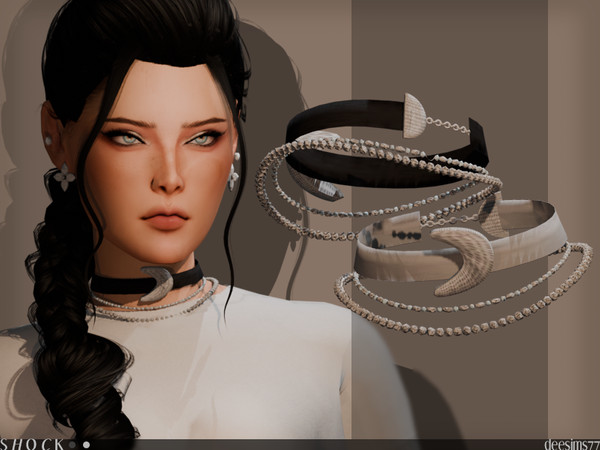 Sims 4 — Shock Choker - Deesims77 by Deesims77 — - 2 Colours