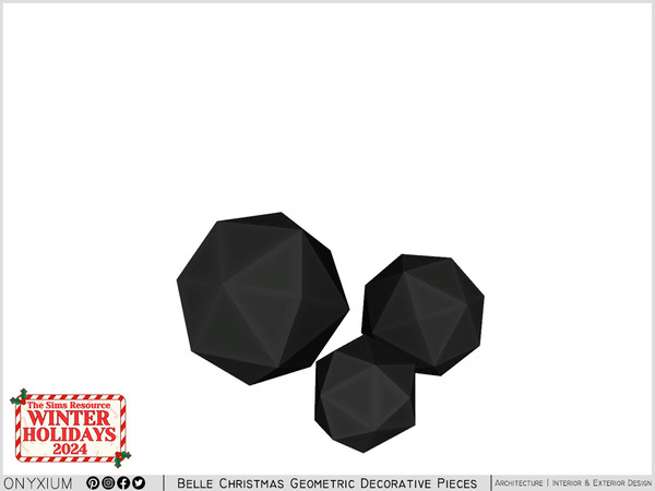 Sims 4 — Belle Decor With Flat Geo Shaped by Onyxium — Onyxium@TSR Design Workshop Christmas Collection - Belong To The