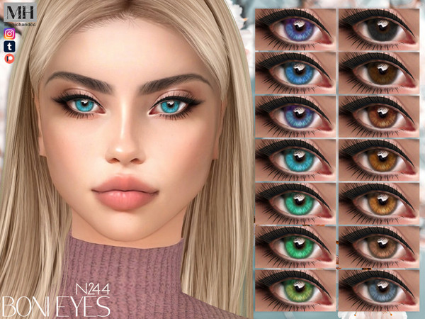 Sims 4 — Boni Eyes N244 by MagicHand — Stunning eyes for males and females in 16 colors - HQ Compatible.
