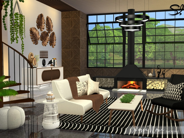 Sims 4 — Bossa Nova Living Ceiling Lamp by SIMcredible! — Again we got inspired by Bossa Nova and tropical vibes! And