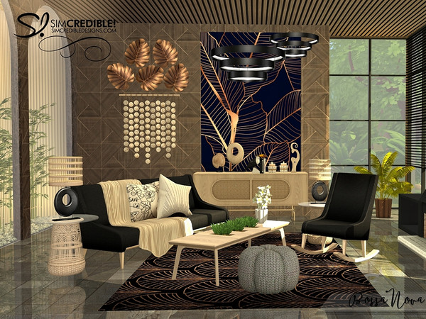 Sims 4 — Bossa Nova Living Flower by SIMcredible! — Again we got inspired by Bossa Nova and tropical vibes! And why?