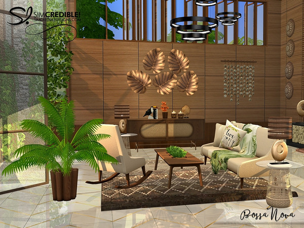 Sims 4 — Bossa Nova Living Plant by SIMcredible! — Again we got inspired by Bossa Nova and tropical vibes! And why?