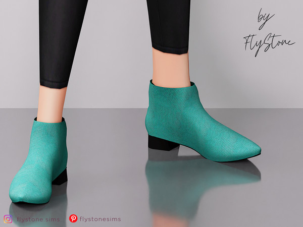 Sims 4 — Female High Boots by FlyStone — Cute female hight boots with texture