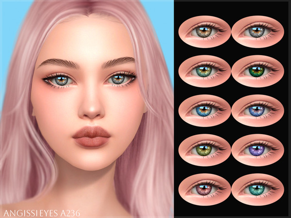 Sims 4 — EYES A236 by ANGISSI — PREVIEWS MADE USING HQ MOD Facepaint category