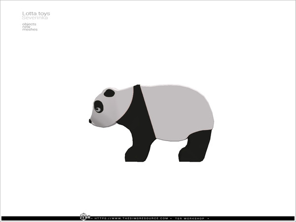 Sims 4 — Lotta toys - Panda by Severinka_ — A set of functional wooden toys - animals for children, toddlers and infants.