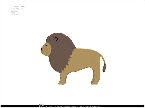 Sims 4 — Lotta toys - Leo by Severinka_ — A set of functional wooden toys - animals for children, toddlers and infants.