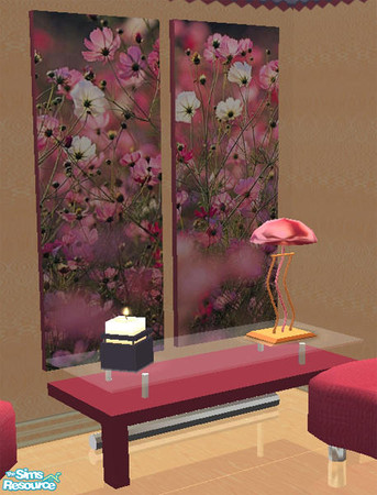 Sims 2 — Honnoi Livingroom -Side by side painting by Cloisonne — 
