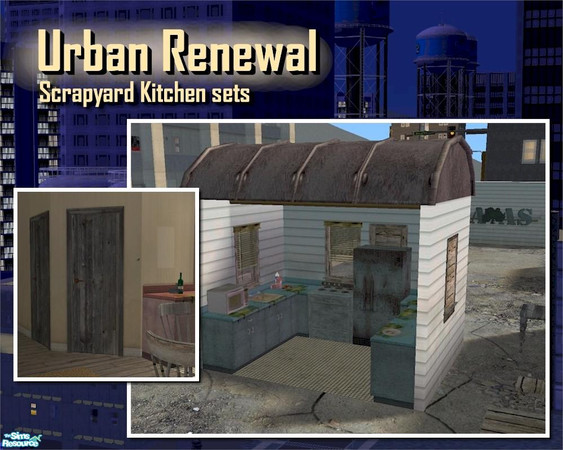 Sims 2 — Boarded door by Cyclonesue — Recolour of the Maxis value door.