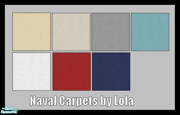 Sims 2 — Naval Collection Carpets by Lola — Naval Themed Carpet Collection. By Lola @ TSR