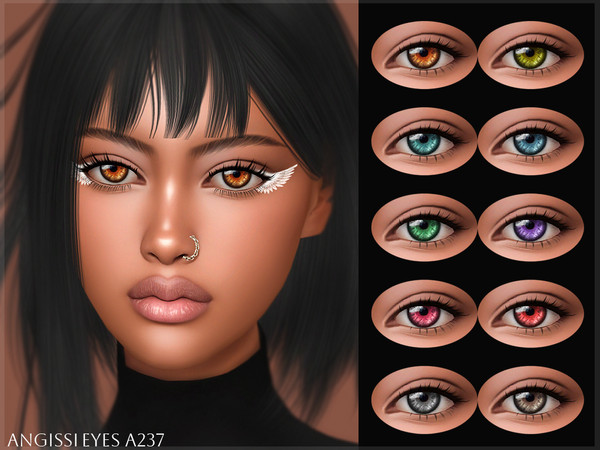 Sims 4 — EYES A237 by ANGISSI — PREVIEWS MADE USING HQ MOD Facepaint category