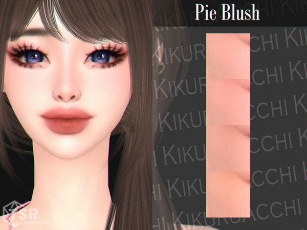 Sims 4 — Pie Blush by Kikuruacchi — - It is suitable for Female and Male. ( Teen to Elder ) - 4 swatches - HQ Compatible