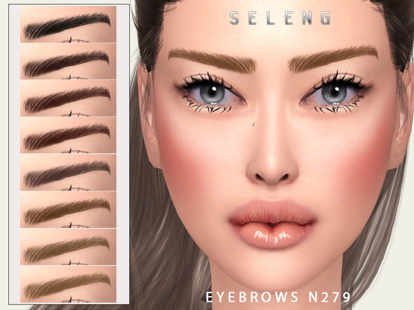 Sims 4 — Eyebrows N279 by Seleng — The eyebrows has 21 colours and HQ compatible. Allowed for teen, young adult, adult
