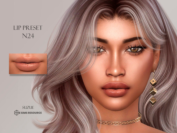 Sims 4 — Lip Preset N24 by Suzue — New Preset (Suzue)