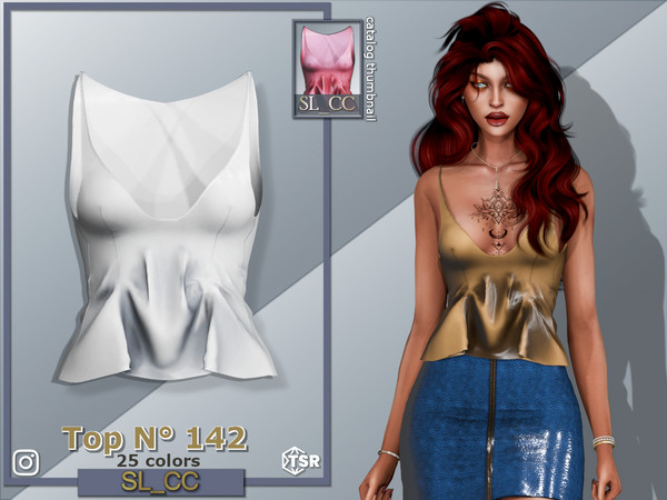 Sims 4 — SL_Top_142 by Mona — -New mesh-