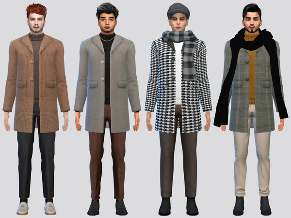 Sims 4 — Solstice Trench Coat by McLayneSims — TSR EXCLUSIVE