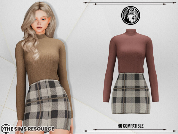 Sims 4 — Chloe Dress by ForLima — 4 Colors