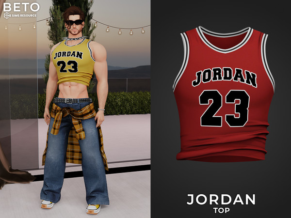 Sims 4 — Jordan (Top) by Beto_ae0 — Urban attire for men, enjoy it - 04 colors