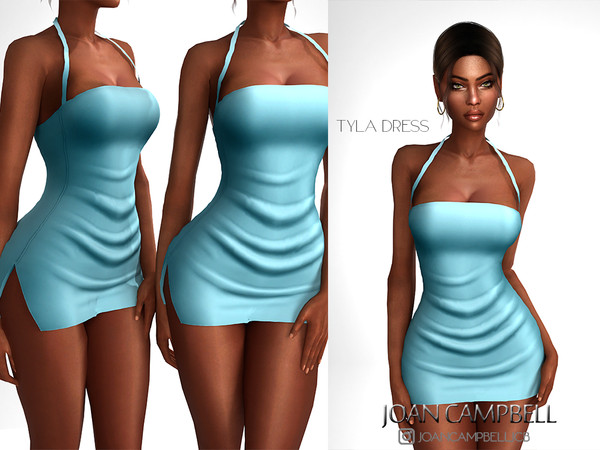 Sims 4 — TYLA DRESS by Joan_Campbell_Beauty_ — 10 swatches Custom thumbnail Original mesh