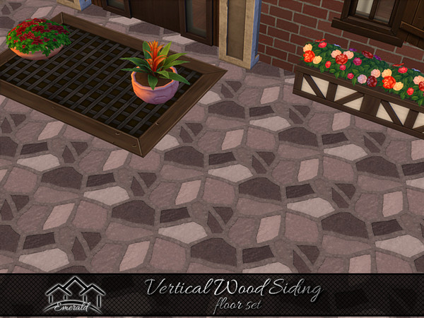 Sims 4 — Vertical Wood Siding floor3 by Emerald — Wherever you're building your home Vertical Wood Siding can endure