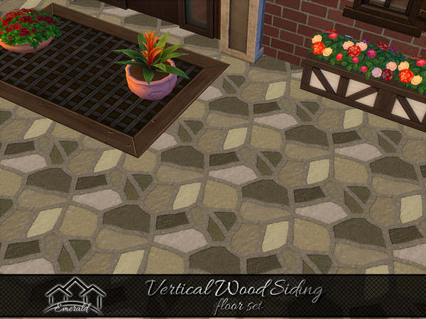 Sims 4 — Vertical Wood Siding floor5 by Emerald — Wherever you're building your home Vertical Wood Siding can endure