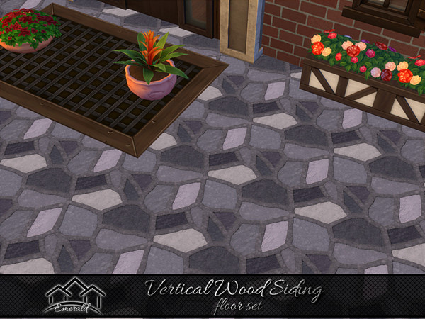 Sims 4 — Vertical Wood Siding floor6 by Emerald — Wherever you're building your home Vertical Wood Siding can endure