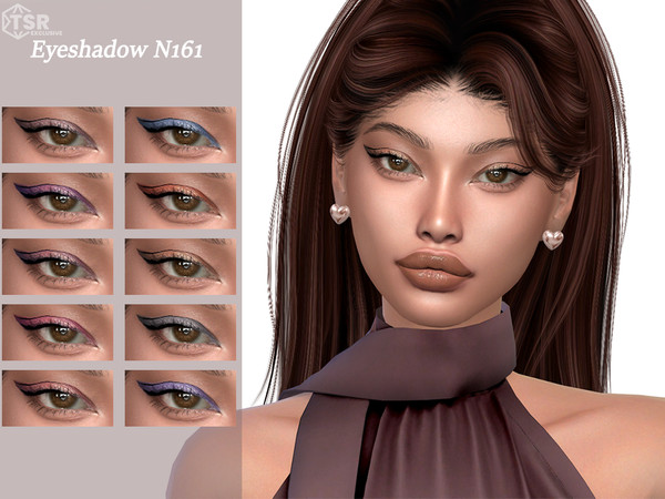 Sims 4 — Eyeshadow N161 by Layla — Previews were made using HQ Mod