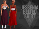 Sims 4 — Jessenia Belted High Waisted Skirt by SiimplyJessica — Jessenia Belted High Waisted Skirt