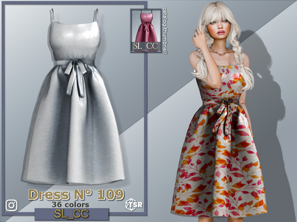 Sims 4 — SL_Dress_109 by Mona — -New mesh-