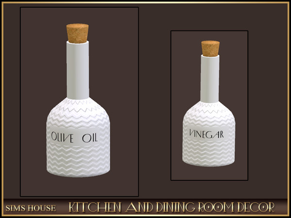 Sims 4 — Sims House CREAM BOTTLES | KITCHEN AND DINING DECOR by Sims_House — KITCHEN AND DINING DECOR