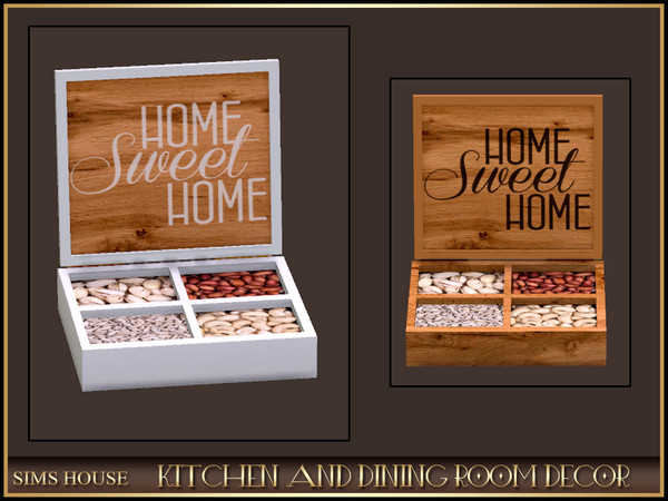 Sims 4 — Sims House BOX WITH NUTS | KITCHEN AND DINING DECOR by Sims_House — KITCHEN AND DINING DECOR