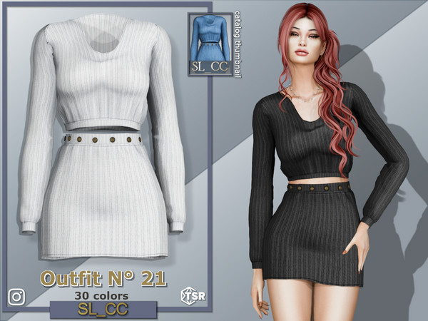 Sims 4 — SL_Outfit_21 by Mona — -New mesh-