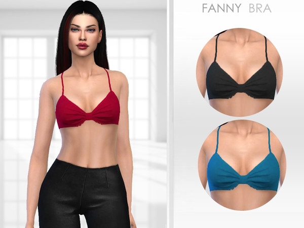 Sims 4 — Fanny Bra by Puresim — Female bra in 4 swatches.
