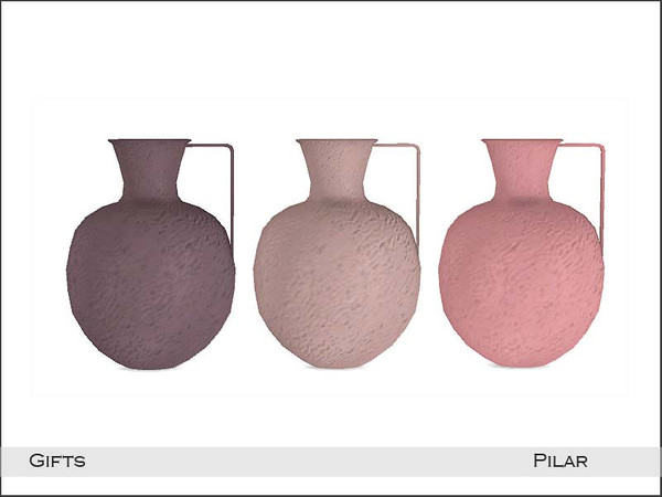 Sims 4 — Pilar Gifts Vase1 by Pilar — Vibrant Color Gifts for the Home
