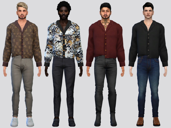 Sims 4 — Quant Buttoned Shirt by McLayneSims — TSR EXCLUSIVE
